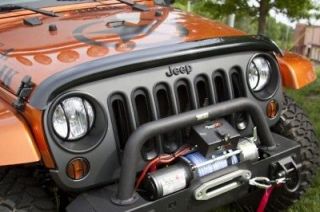 Bug Deflector, Smoked, Rugged Ridge, Jeep Wrangler (JK)