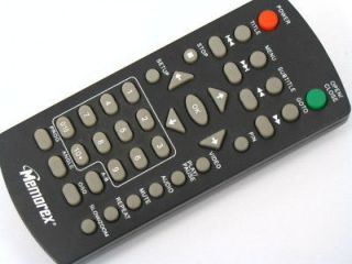 Memorex MVD2015 MVD2016 Remote Control