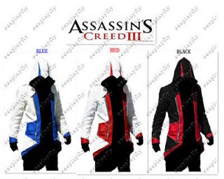 Hot Assassins Creed III conner kenway Casual Cosplay Costume Blue, Red