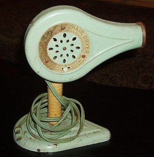 Newly listed Vintage Green Metal Hand Held Electric Hair Dryer