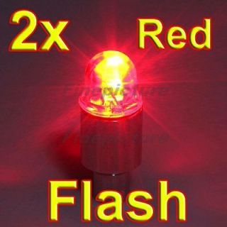 2X Red Car Bike Bicycle Tire Valve LED Lights Safety