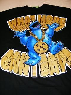Cookie Monster What More Can I Say T Shirt Sesame New
