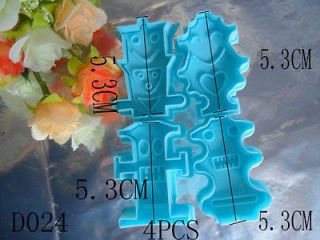Robot Shaped Cookie Cutter Fondant Cake Decoration tools Cookie Mold