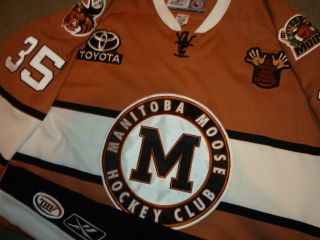 Cory Schneider Manitoba Moose Throwback Authentic Game Jersey
