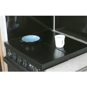 CAMCO 43554 RV UNIVERSAL FIT STOVE TOP COVER   BLACK