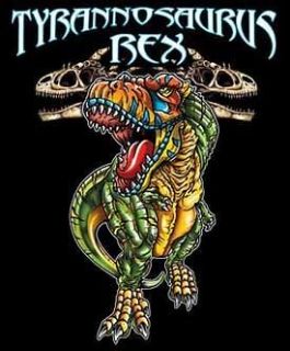 Dino T Shirt T Rex Skull Dinosaur Tee Yl 14/16 Black