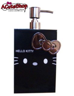 Hello Kitty Ribbon Lotion Pump Dispenser Liquid Black