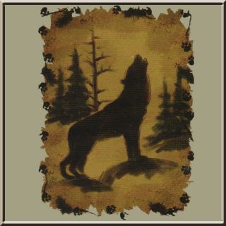 Wolf Parchment/Hide/Skin Sketch Native American T Shirt S,M,L,XL,2X,3X