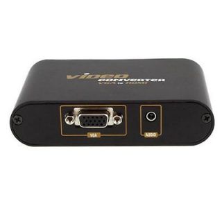 Fosmon VGA to HDMI Converter Box with Stereo 3.5mm Audio In 1080p PC