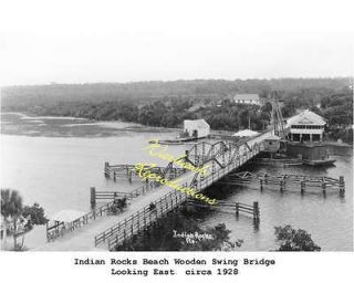 Wooden Swing Bridge Indian Rocks Beach FL 8 by 10 Photo