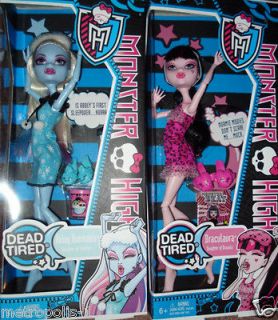 MONSTER HIGH,DEAD TIRED,DRACULAURA OR ABBEY BOMINABLE 11 DOLL,KIDS 6