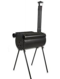 Portable Military Camping Steel Wood Stove Tent Heater Fishing Camp RV