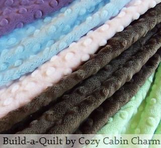Minky Raised Dimple Dot Cuddle Chenille Fabric 30 x 36 ~MANY COLORS