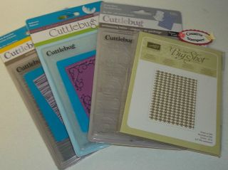 Cuttlebug, Sizzix Embossing Folders YOUR CHOICE scrapbo oking, craft
