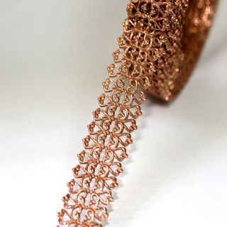 3ft Jewelry Making Pure Copper 3110/1 Gallery Wire Bezel Fancy Strip