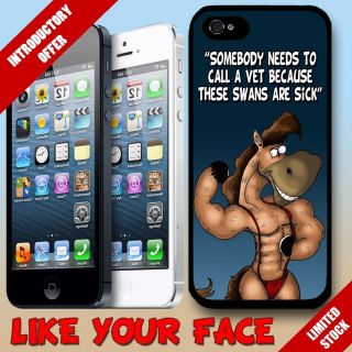 Stallion Horse Flexing gym saying Phone Case Cover for iphone 5