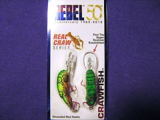 Rebel Wee Craw 50th Anniversary Pack   2 Crawfish   1 Pack   Okie Craw