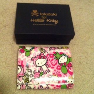 RARE Tokidoki for Hello Kitty Leopard print bi fold wallet Japan
