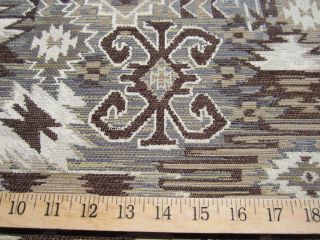 Navajo patterned chenille mix tapestry upholstery fabric ft967