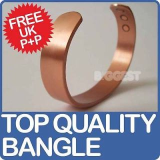 Magnetic Copper Bracelet 6 High Strength Magnet Healing 12mm Cuff