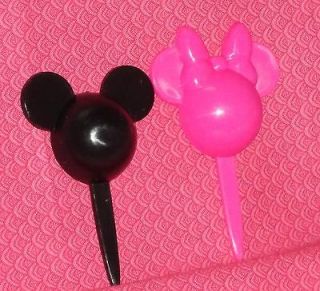 Mickey and Minnie Mouse cupcake Picks,12 COUNT, PLASTIC,