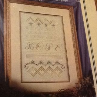 Sampler Hardanger & Cross Stitch Chart Emie Bishop Cross N Patch Pkg