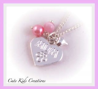 Mum, Granddaughter, Niece, Flowergirl and more Heart Pendant Necklace