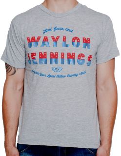 God, Guns and Waylon Jennings Adult T Shirt