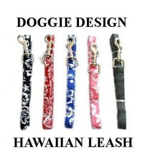Doggie Design Dog Leash Lead Hawaiian Print   4 Colors  orig
