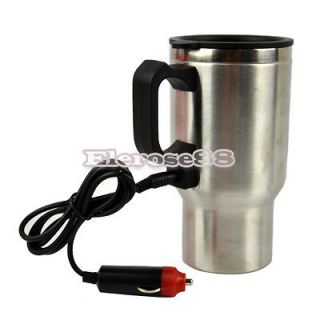 Heated Heating Stainless Steel Cup Car Adapter Coffee Electric ElR8