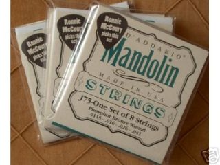 J75 DAddario Mandolin Strings Med/Heavy (3 SETS) ~ To