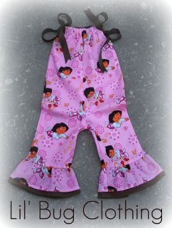 Custom Pink Dora 1 Piece Jumper Outfit Birthday Girl