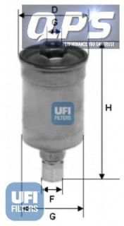 Fiat Uno Start 1.0 i.e. cat (994) UFI Fuel Filter, 01/94   12/95