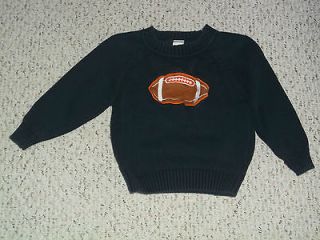 Navy Gymboree Pullover Sweater W/ Football, All Star Football Outlet