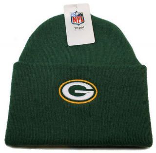 NFL Green Bay Packers Football (Green) Cuffed Knit Beanie Hat Free