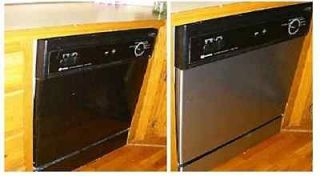 Returned Stainless Steel Magnegtic Dishwasher Cover Large