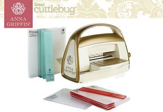 ANNA GRIFFIN Gold Cuttlebug + 23 Embossing Folders w/ Borders