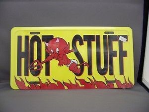 Hot Stuff Novelty License Plate Dark Horse Deluxe