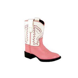 Jama Toddlers Western Boot, Pink/White size 4 8