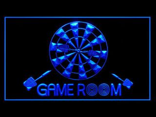 Game Room Billiards Dartboard Darts Internet Show Led Light Sign B