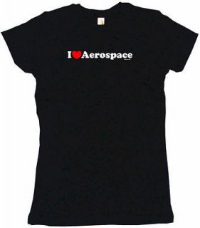 Heart Love Aerospace WOMENS Tee Shirt PICK Size