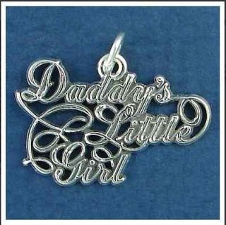 Sterling Silver Father Dad Daughter Daddys Little Girl Charm