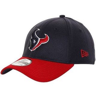 HOUSTON TEXANS NFL NEW ERA 39THIRTY HAT CAP FLEX CLASSIC NAVY/RED