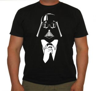 STAR WARS DARTH VADER WITH TIE FUNNY MENS T SHIRT JF161