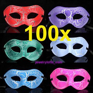 Wholesale of Lot 100 New MARDI GRAS Mask Half Face Masquerade Venetian
