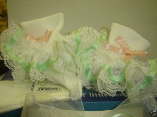 NEW Colored Satin Ribbon Trim 2 Color Flower Girl Socks