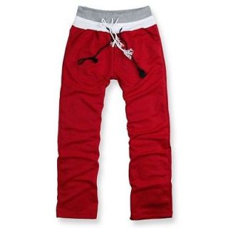 Mens Jogging Tracksuit Trousers Casual Running Sport Pants Classic