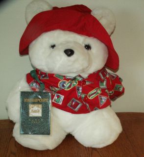 1993 DAYTON HUDSON WORLD TRAVELER   PASSPORT SANTA BEARS