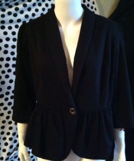 Cynthia Rowley Black Cover Up/Jacket Size L