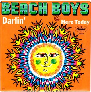 The Beach Boys Darlin/ Here Today Capitol 2068 1967 Surf Rock EX